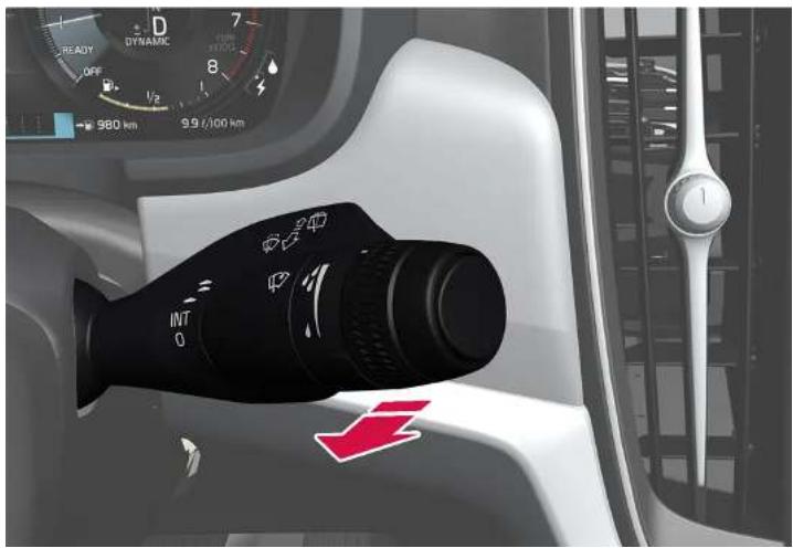 VOLVO S60 Hybride (2024) - Activer le lave-glace et le lave-phares - 1