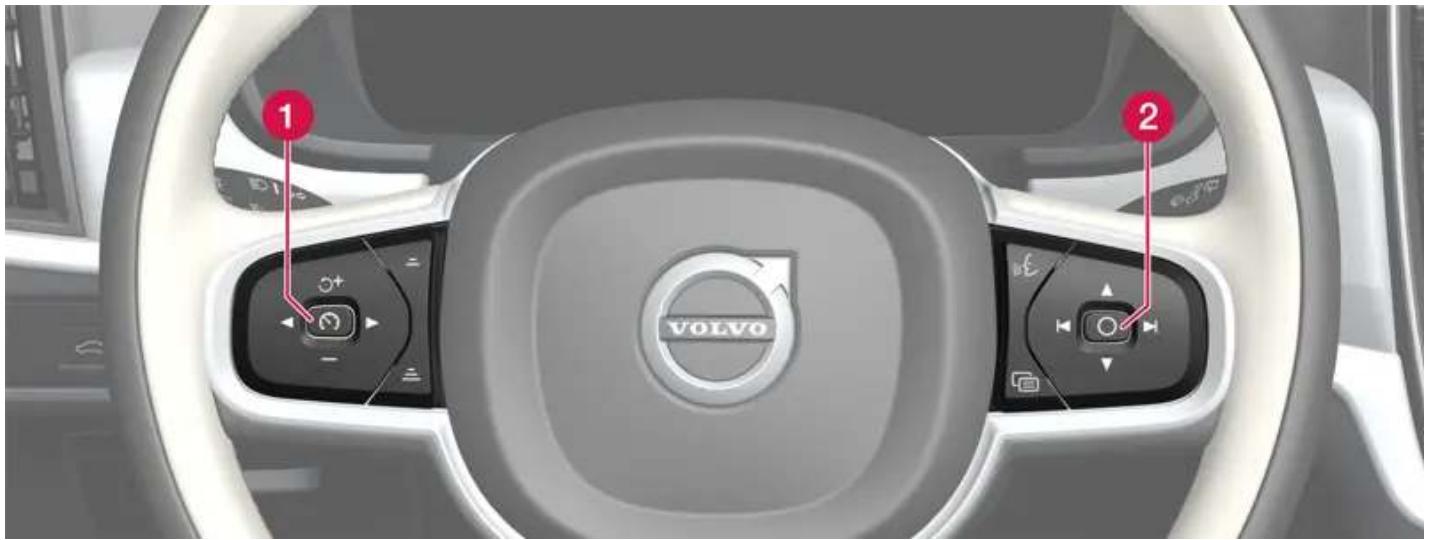 VOLVO S60 Hybride (2024) - Commandes au volant et avertisseur sonore - 1