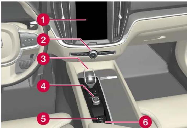 VOLVO S60 Hybride (2024) - Affichages et commandes côté conducteur dans une voiture avec le volant à gauche - 3
