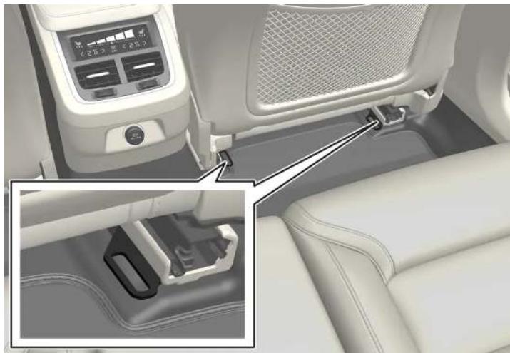 VOLVO S60 Hybride (2024) - Emplacement des points de fixation - 2