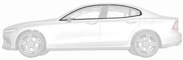 VOLVO S60 Hybride (2024) - Nettoyer les éléments extérieurs en plastique, en caoutchouc et décoratifs - 1