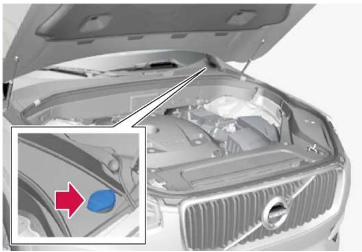 VOLVO S60 Hybride (2024) - Faire l'appoint de liquide lave-glace - 1