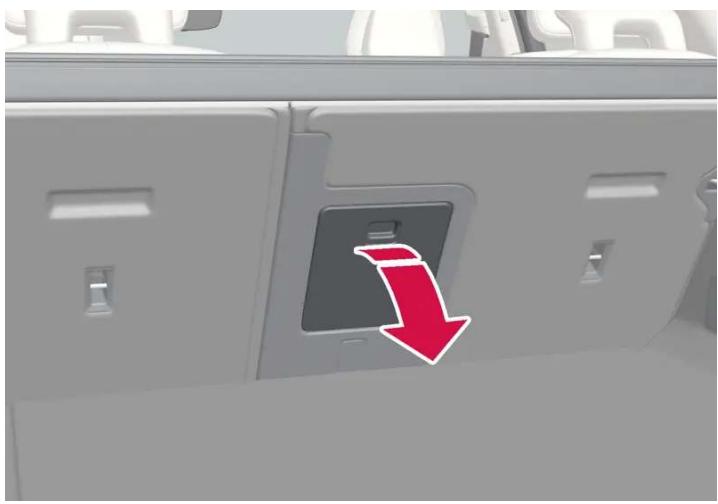 VOLVO S60 Hybride (2024) - Trappe pour les objets longs dans la banquette arrière\* - 1