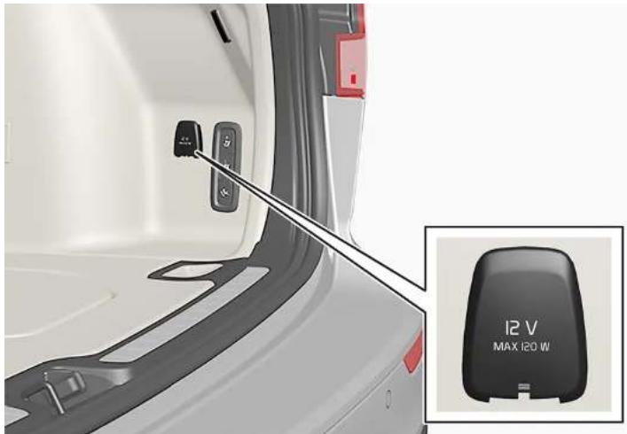 VOLVO S60 Hybride (2024) - Prise électrique 12 V - 2