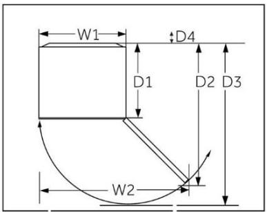 CANDY CNUQ2L513EWH - Coupe transversale de ventilation - 1