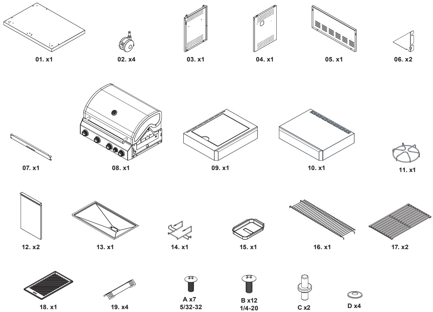BRICO DEPOT Barbecue en inox 4 feux - 1