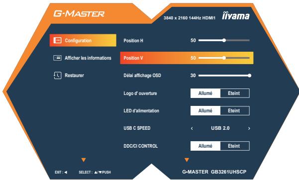 IIYAMA G-Master - GB3261UHSCP - UTILISATION DU MONITEUR - 1
