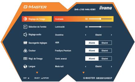IIYAMA G-Master - GB3261UHSCP - Picture Adjust - 1