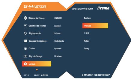 IIYAMA G-Master - GB3261UHSCP - Raccourci - 2