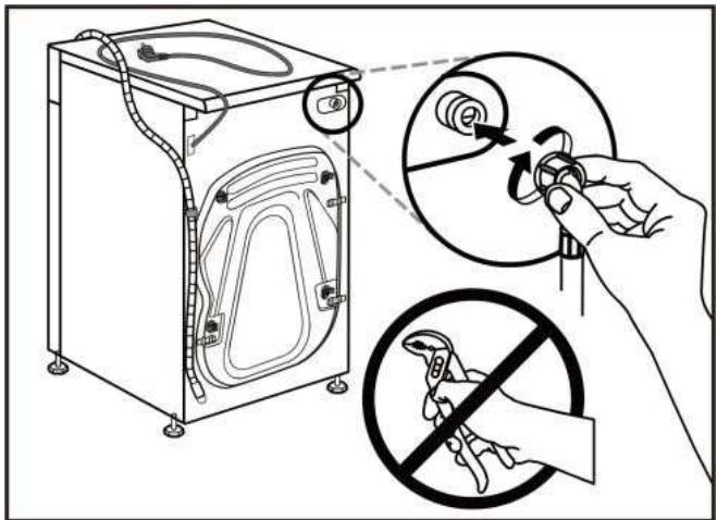 FAGOR FLS0805IDAW - FLS0805IDAS - Raccordement du tuyau d'arrivée d'eau - 2