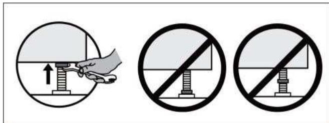 FAGOR FLS0805IDAW - FLS0805IDAS - Procédure pour ajuster les pieds de l'appareil : - 2