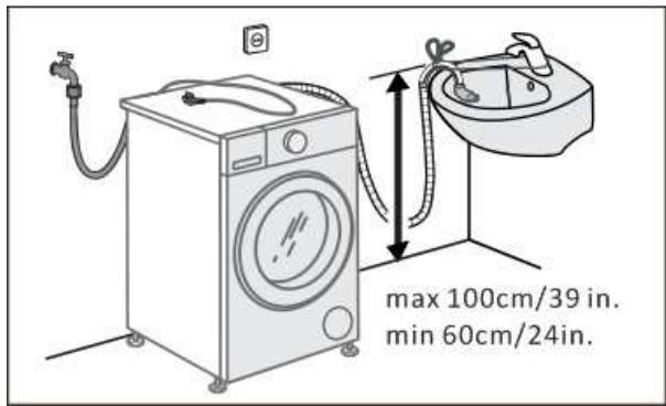 FAGOR FLS0805IDAW - FLS0805IDAS - Hauteur du point de vidange - 1