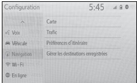 TOYOTA Hilux - Navigation et Multimédia - Sélectionnez "Carte". - 1