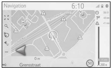 TOYOTA Hilux - Navigation et Multimédia - Ecran des messages d'informations routières - 1