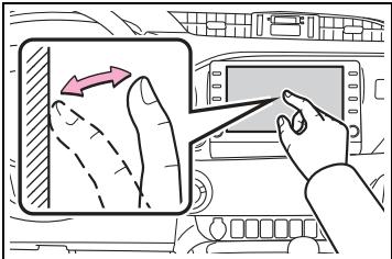 TOYOTA Hilux - Navigation et Multimédia - Manipulations de l'écran tactile - 1