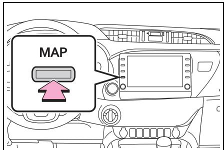 TOYOTA Hilux - Navigation et Multimédia - Affichage de la position actuelle du véhicule sur l'écran de carte - 1