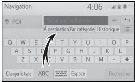 TOYOTA Hilux - Navigation et Multimédia - Paramétrage de la zone de recherche - 1