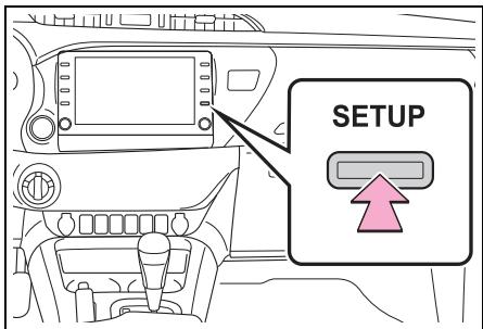 TOYOTA Hilux - Navigation et Multimédia - Affichage de l'écran de configuration Bluetooth® - 1