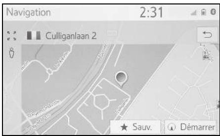 TOYOTA Hilux - Navigation et Multimédia - Déplacement de l'écran de carte - 2