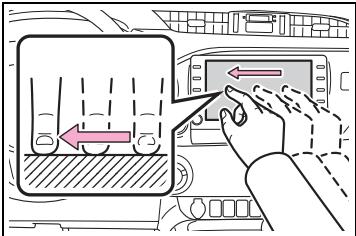 TOYOTA Hilux - Navigation et Multimédia - Manipulations de l'écran tactile - 2