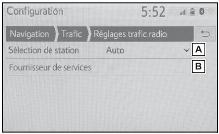 TOYOTA Hilux - Navigation et Multimédia - Sélectionnez l'élément souhaité. - 1