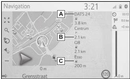 TOYOTA Hilux - Navigation et Multimédia - Pendant la conduite sur auto-route - 1