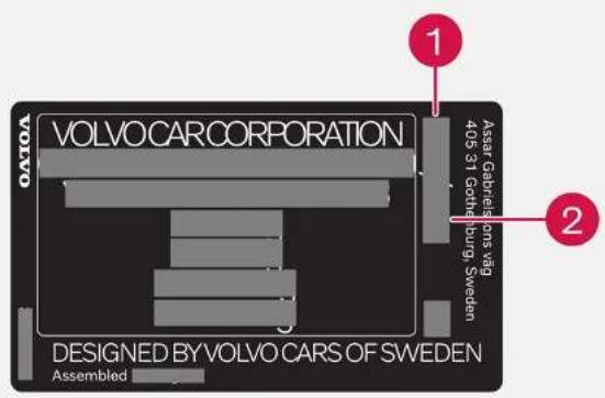 VOLVO V90 Cross Country (2025) - Code couleur - 1