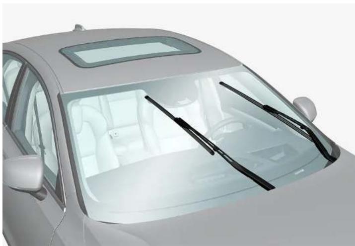 VOLVO V90 Cross Country (2025) - Placer les balais d'essuie-glace en position d'entretien - 1