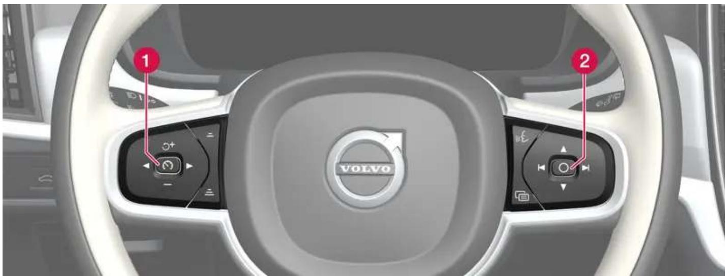 VOLVO V90 Cross Country (2025) - Commandes au volant et avertisseur sonore - 1