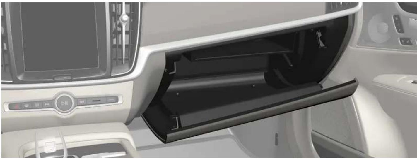 VOLVO V90 Cross Country (2025) - Utiliser la boîte à gants - 1