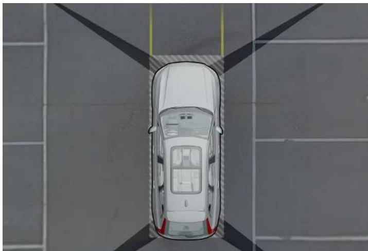 VOLVO V90 Cross Country (2025) - Secteurs aveugles - 1