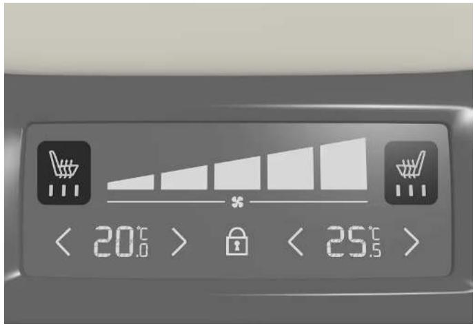 VOLVO V90 Cross Country (2025) - Activer et désactiver le chauffage électrique de ban- quette arrière\* - 2