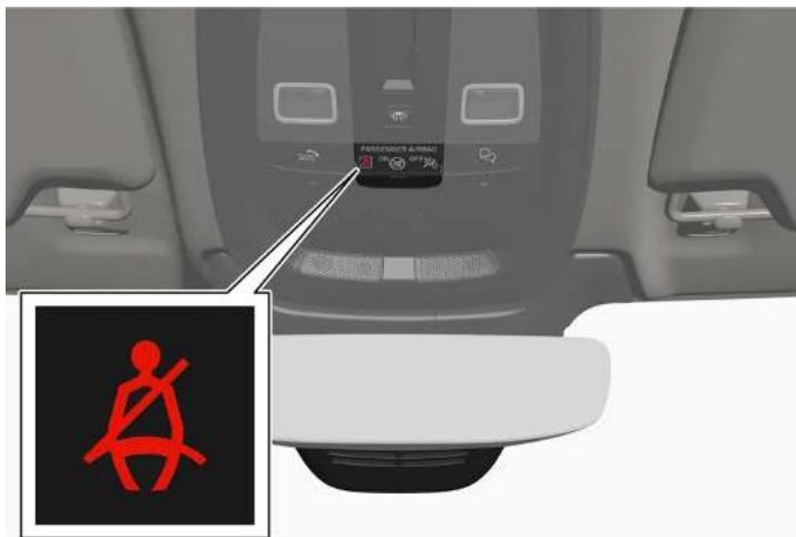 VOLVO V90 Cross Country (2025) - Témoin de ceinture de sécurité non bouclée - 1