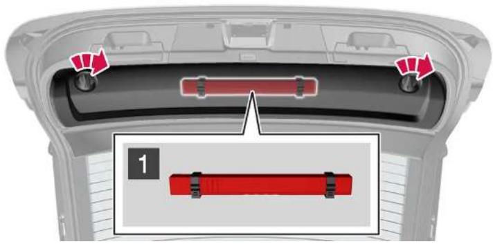 VOLVO V90 Cross Country (2025) - Dépliez le triangle de présignalisation - 1