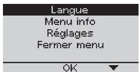 GARDENA 5000/5 LCD - Pour des raisons de sécurité, la pompe interrompt le fonctionnement tant que le menu principal ou un sous menu est ouvert. - 1