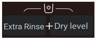 Extra Rinse + Dry level
