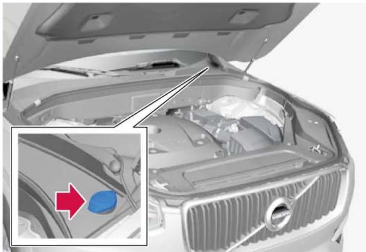 VOLVO V60 Hybride (2024) - Faire l'appoint de liquide lave-glace - 1