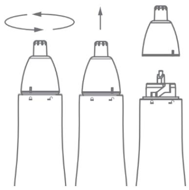 LITTLE BALANCE LB8791 - DETACHEZ LA TÉTE DE COUPE POUR LE NETTOYAGE - 1