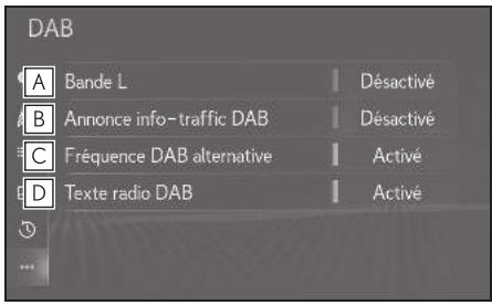 LEXUS LS XF50 - Système de navigation - Options de la radio - 2