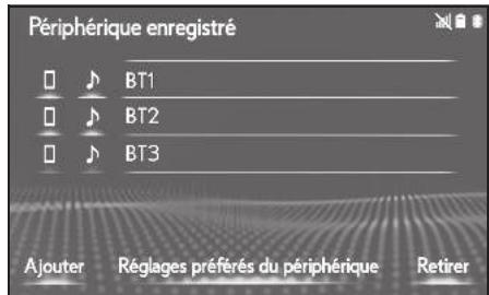 LEXUS LS XF50 - Système de navigation - Connexion d'un dispositif Bluetooth® - 1