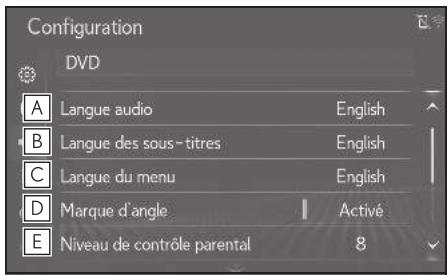 LEXUS LS XF50 - Système de navigation - Paramètres DVD - 1
