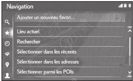 LEXUS LS XF50 - Système de navigation - Création d'une nouvelle entrée - 2