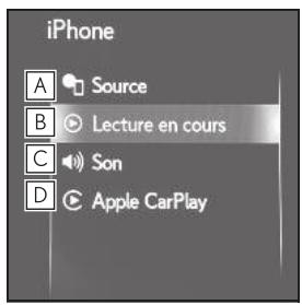 LEXUS LS XF50 - Système de navigation - Sous-menu - 2
