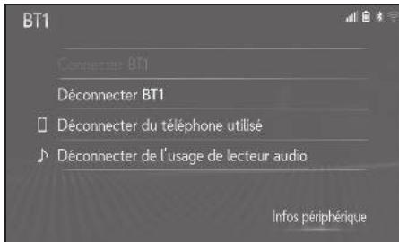 LEXUS LS XF50 - Système de navigation - Connexion d'un dispositif Bluetooth® - 2