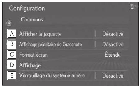 LEXUS LS XF50 - Système de navigation - Paramètres courants - 1