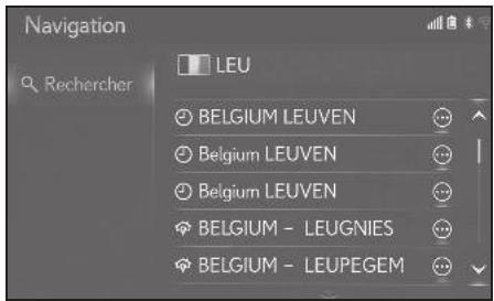 LEXUS LS XF50 - Système de navigation - Visualisation de l'écran de coordonnées - 1
