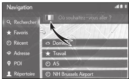 LEXUS LS XF50 - Système de navigation - Paramétrage d'un pays pour la zone de recherche - 1