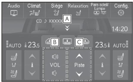 LEXUS LS XF50 - Système de navigation - Affichage de l'écran de fonctionnement d'accueil - 3