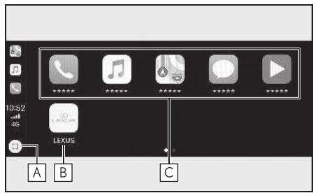 LEXUS LS XF50 - Système de navigation - Mise en place d'une connexion Apple CarPlay - 2