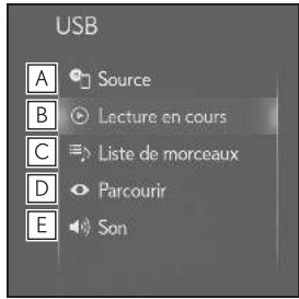 LEXUS LS XF50 - Système de navigation - Sous-menu - 1